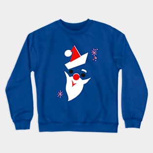 Vintage Mid-century Modern Santa Face Crewneck Sweatshirt